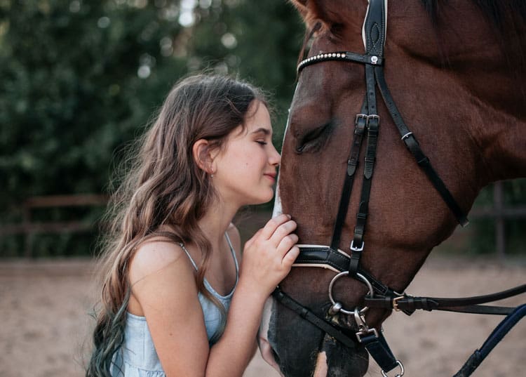 Girl And Horse