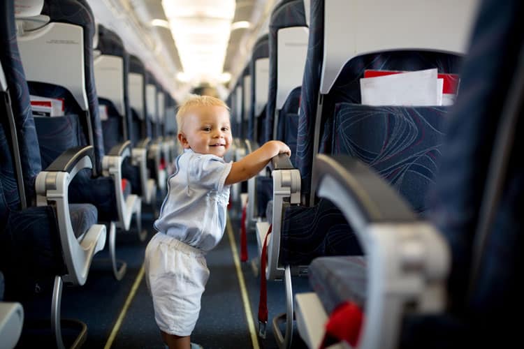 Little Boy Following Airline Rules In Airplane