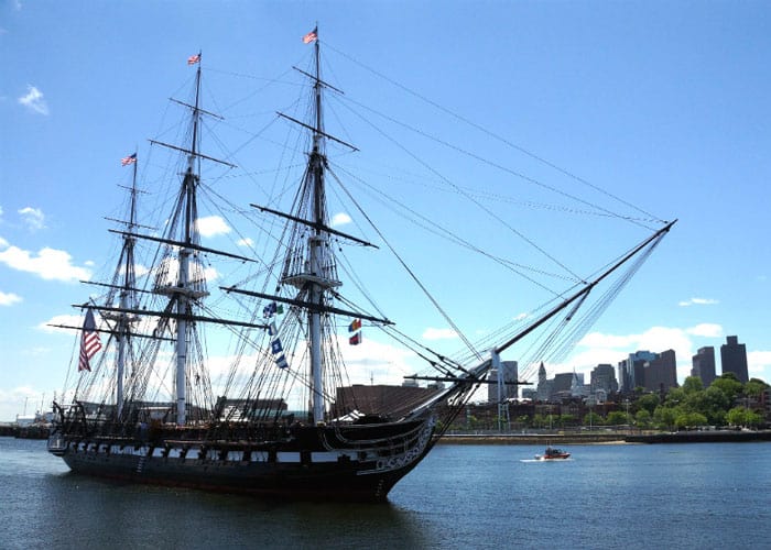 the uss constitution ship in boston