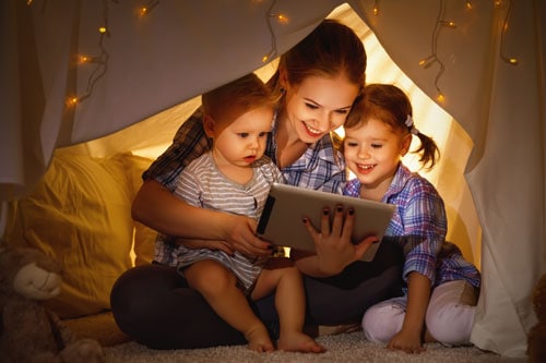 build a fort for a staycation