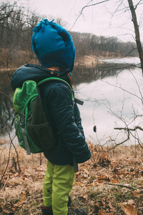 child backpacking for fun