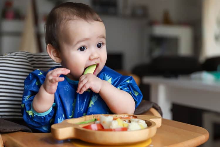 Baby Eating An Avocado