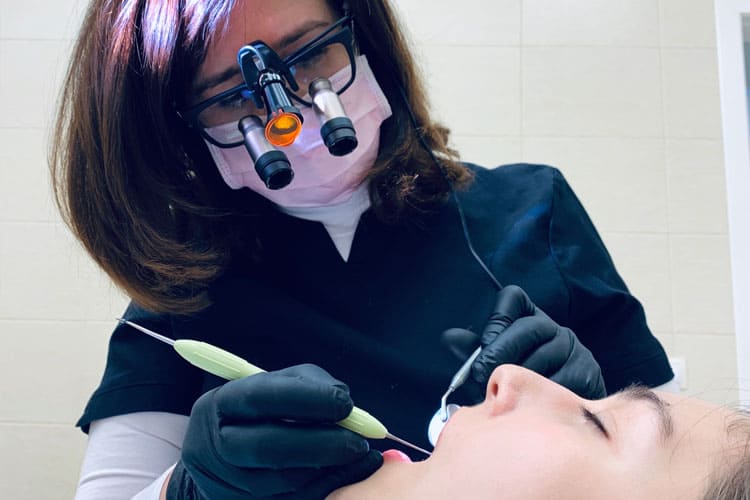 Woman Getting Dental Work Done