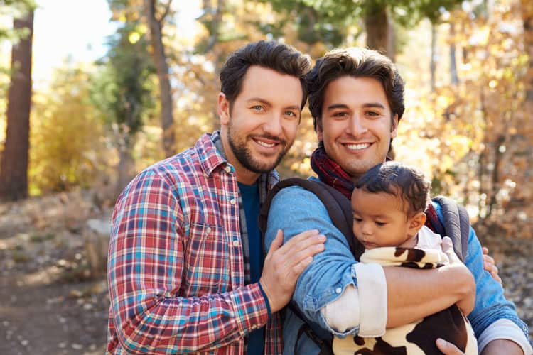 Gay Couple With Adoptive Child