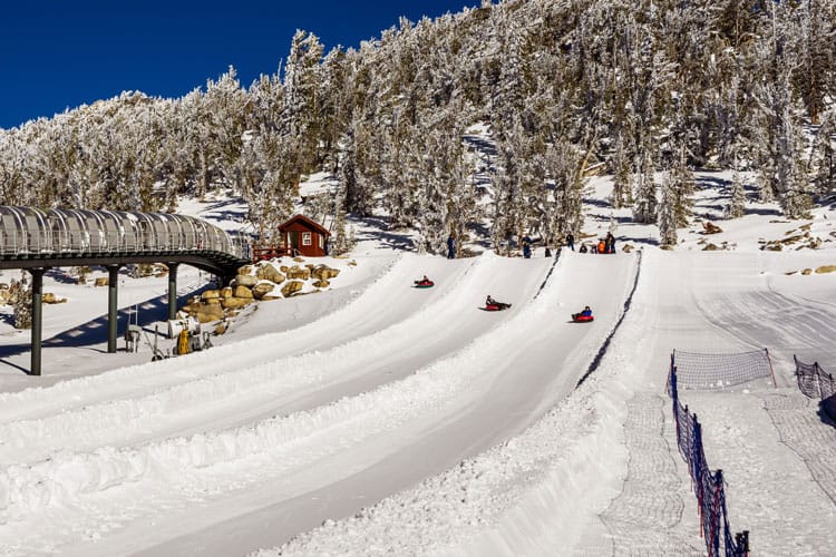 snow tubing at Heavenly Resort