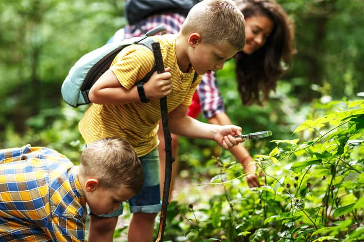 children in nature