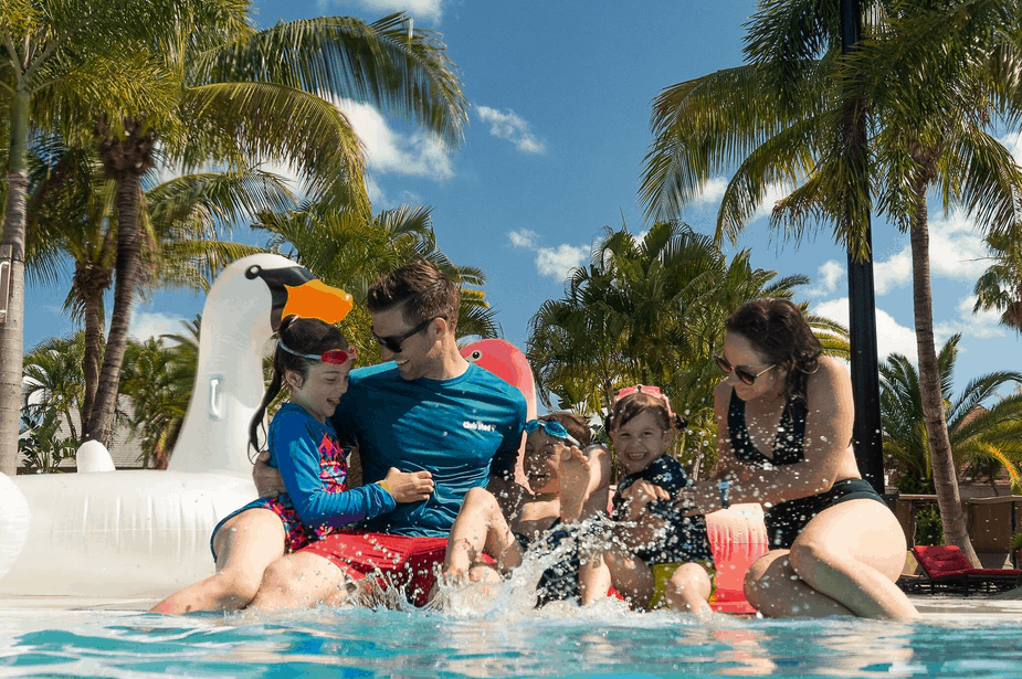 Family At The Pool At Club Med Sandpiper Bay