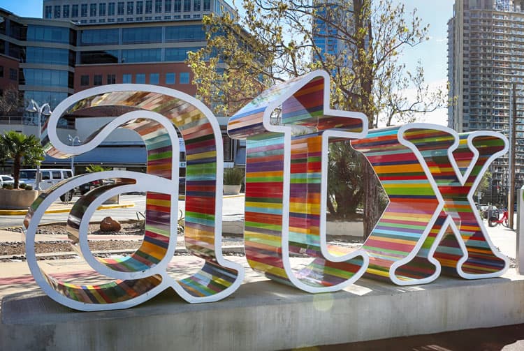 Colorful Austin Texas Sign