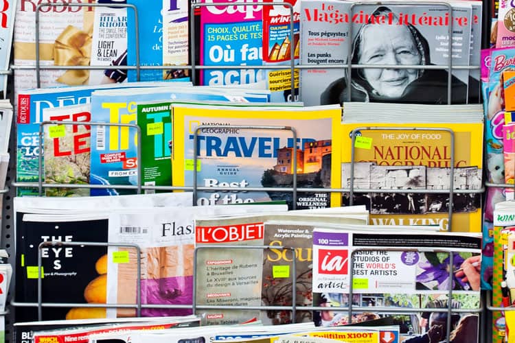 Best Travel Magazines On A Shelf