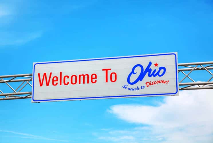 Welcome To Ohio Sign