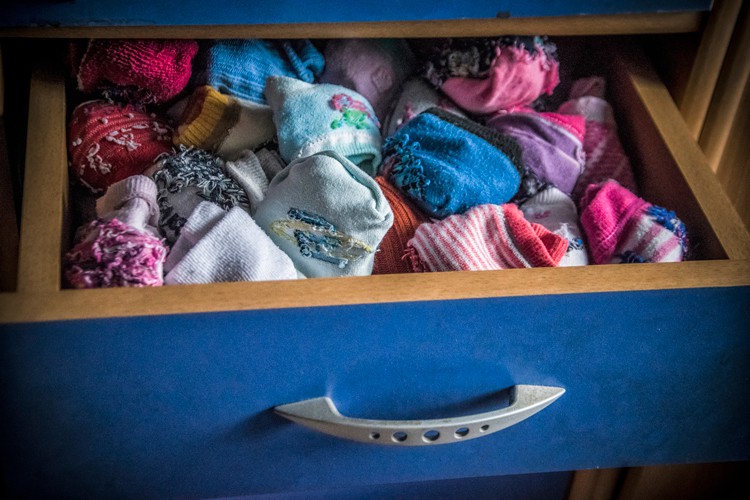 Baby Socks In A Drawer