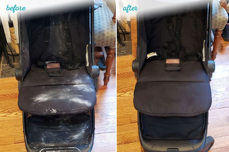 How To Clean A Stroller Before And After Pictures