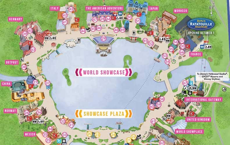 Epcot Center Map